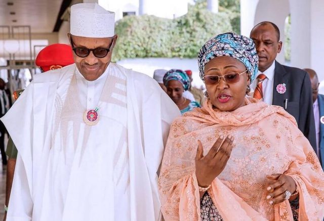 President Muhammadu Buhari and Wife Aisha Buhari