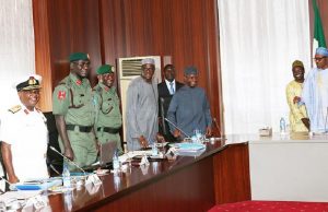 buhari & the service chiefs